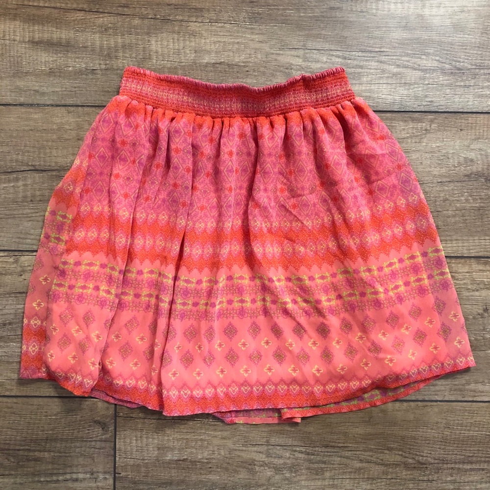 Coral pattern skirt